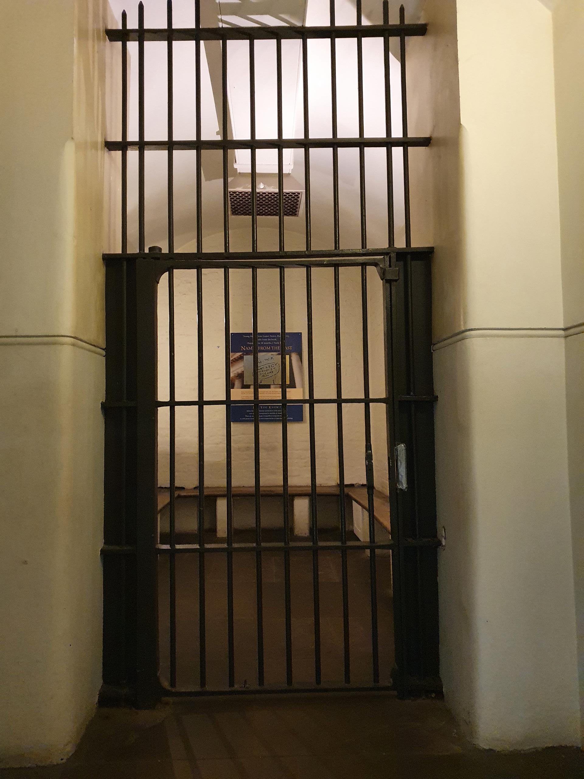 Prisoner Cell where Florence waited before the Jury’s verdict which took only 43 minutes. Here, she would have been able to hear the noise of the courtroom.
